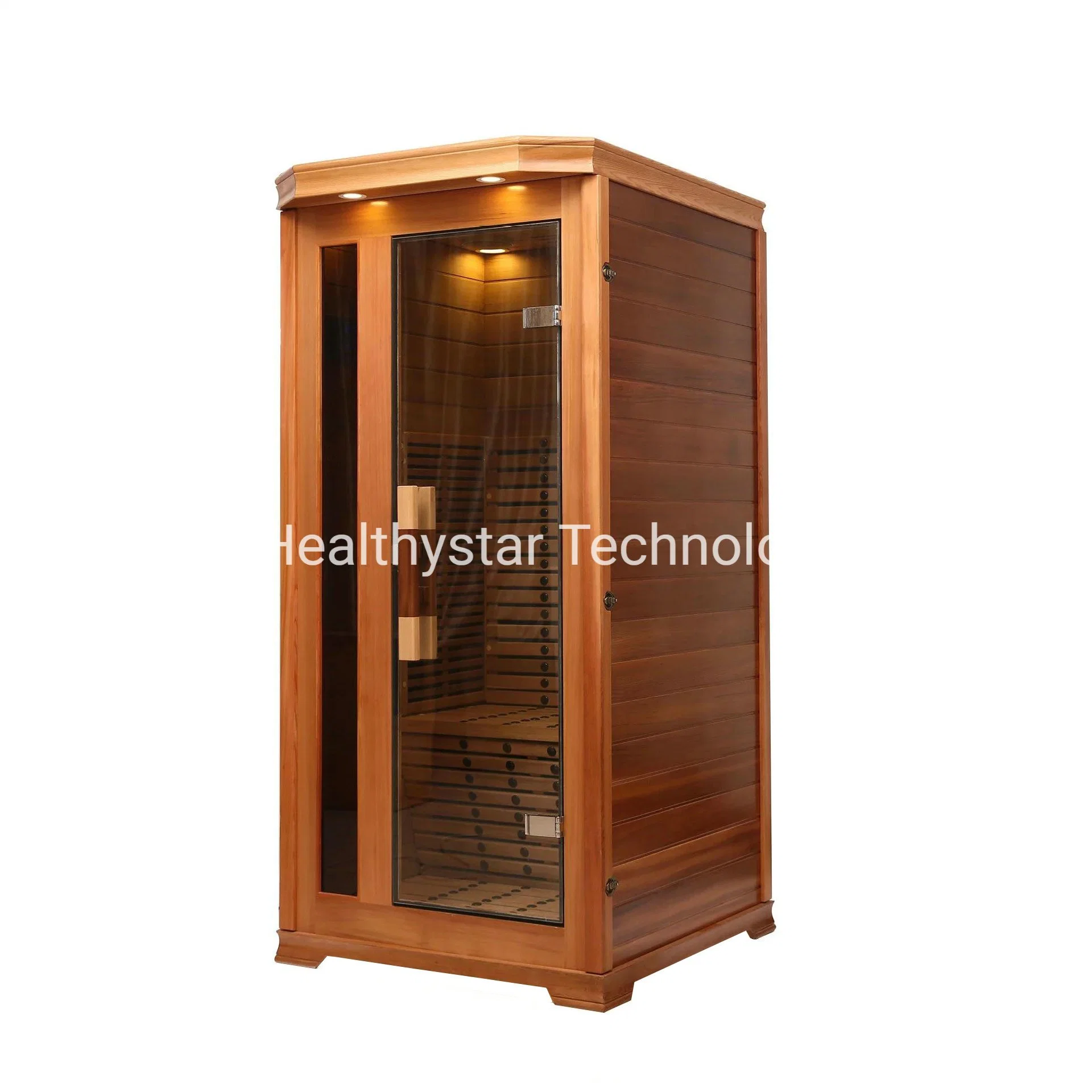 Hersteller von Luxus Red Cedar zwei Personen Sauna Haus mit Licht