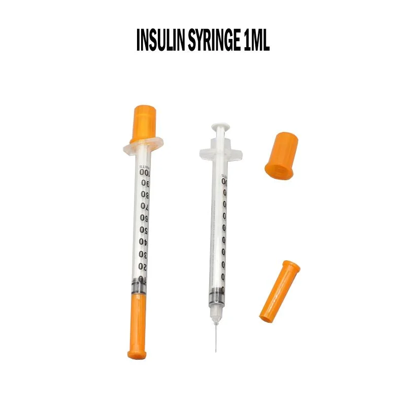 Одноразовый медицинский инсулиновый шприц 1 мл (1 мл) с иглой 29g X 12,7 мм