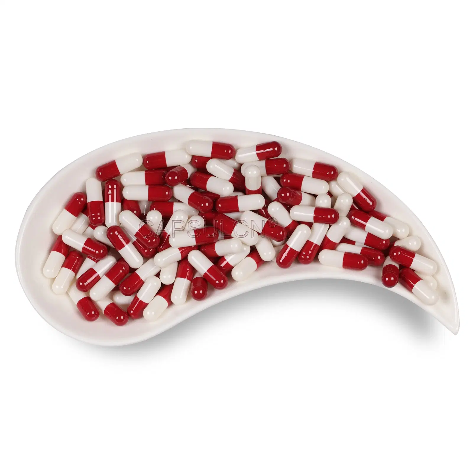 Capsulcn Have Separated Capsule Empty Hard Gelatin Capsules Size 00 Mix of Red and White Colour Can Be Customized