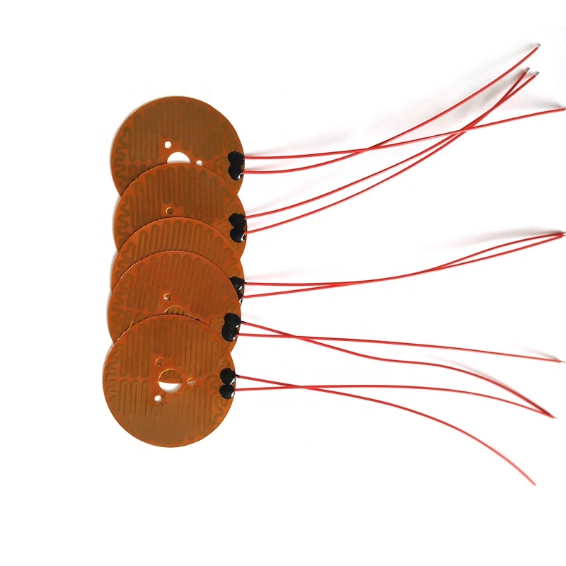 Elément chauffant à film Kapton en polyimide gravé à feuille électrique avec 3 M. Adhésif