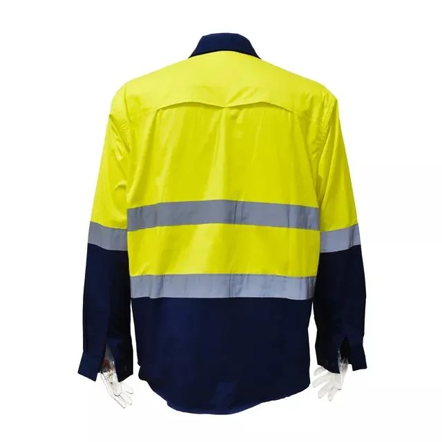 Kleidung Flammschutzmittel Sicherheits-Polo T-Shirt Herren Reflektierend lang Arbeitskleidung Im Ärmel