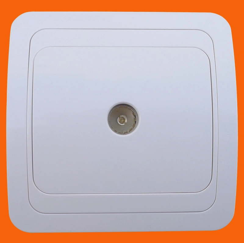 Fire - Proof and Flame - Retardant Europe Wall TV Socket, Electrical Sockets (F2008)