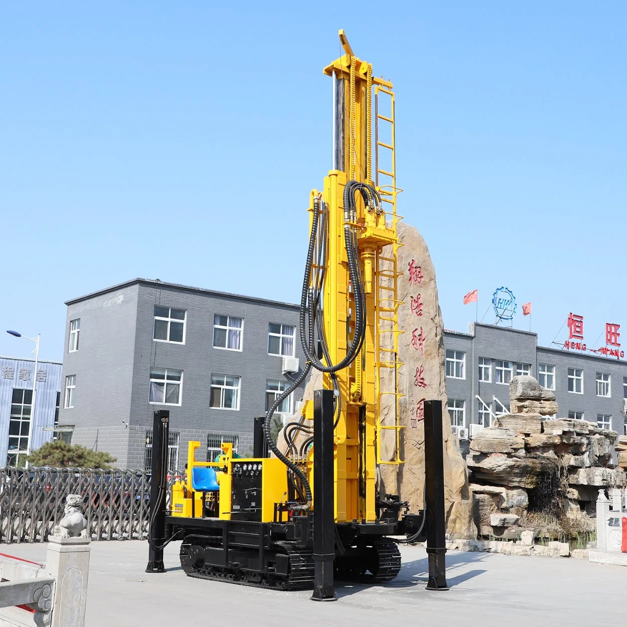 300m Depth Portable Pneumatic Rotary DTH Water Well Drilling Rig