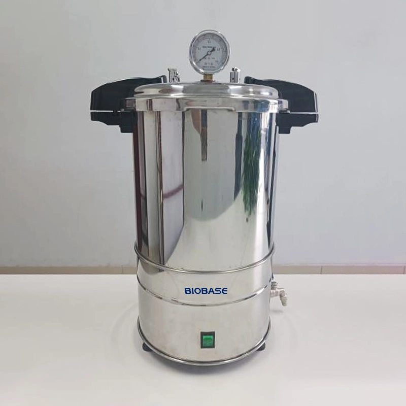 Biobase Autoclave de vapor a alta presión de 18 litros Instrumentos Dentales esterilizador portátil