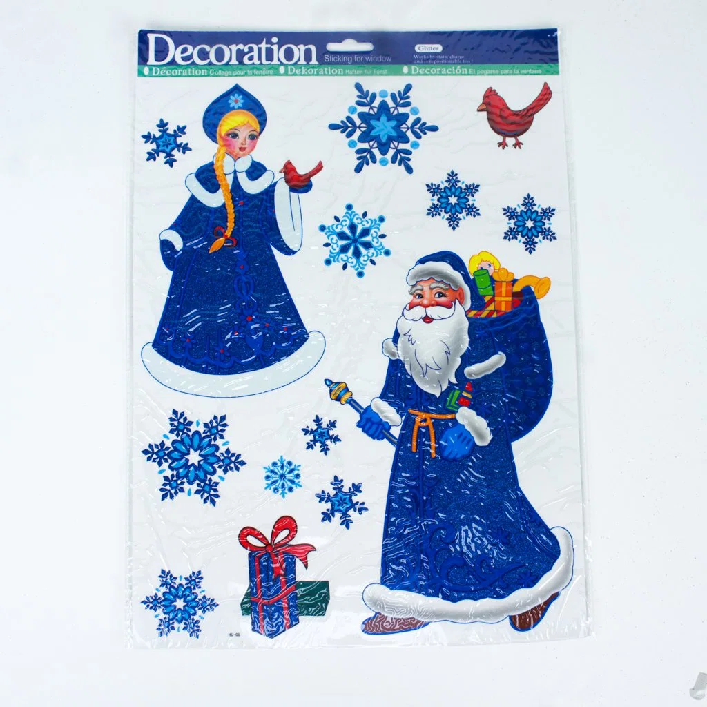 Christmas Stickers Blue Window Wiper Car Stickers and Decals