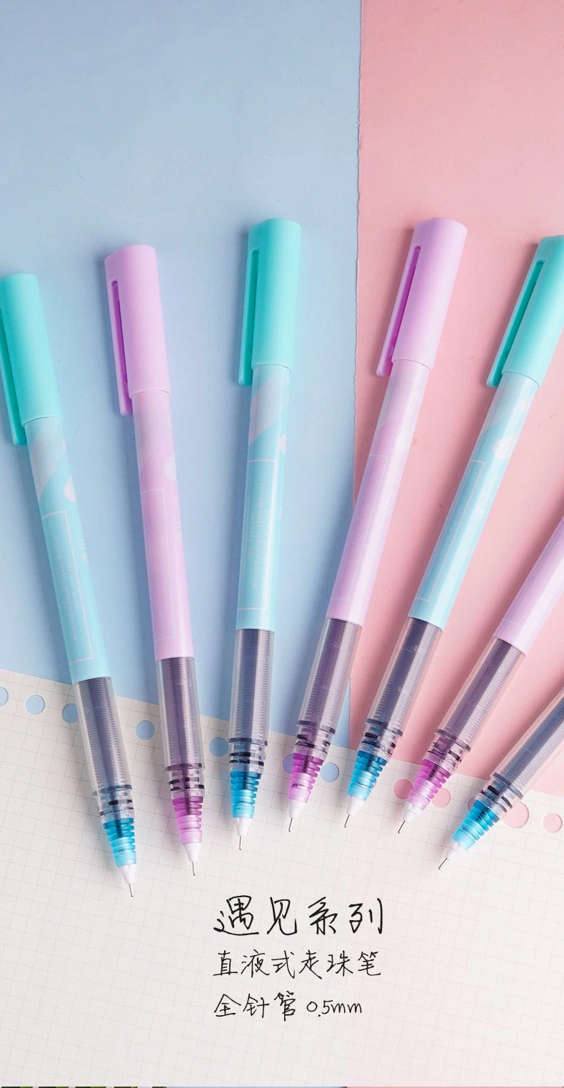 School Supply Office Gel Pen Gift Snowhite Roller Pen Gel Pen Logo Pen Color Set
