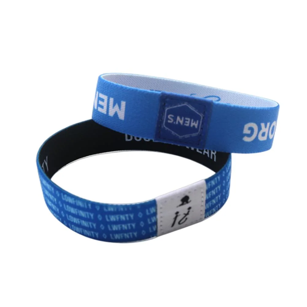 Customized Popular Programmable Tk4100 RFID Woven Elastic Wristband