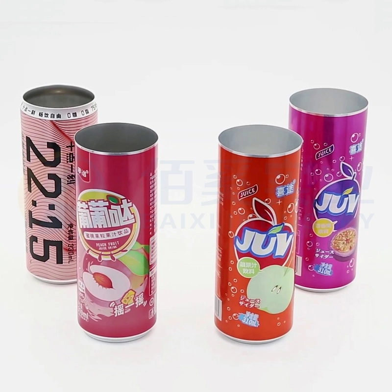 Customized 190ml 200ml 250ml 330ml 473ml 500ml 12oz 16oza Standard Sleek Slim Stubby Print Beverage Packaging Aluminum Beer Soda Cans with 202 Can Lids