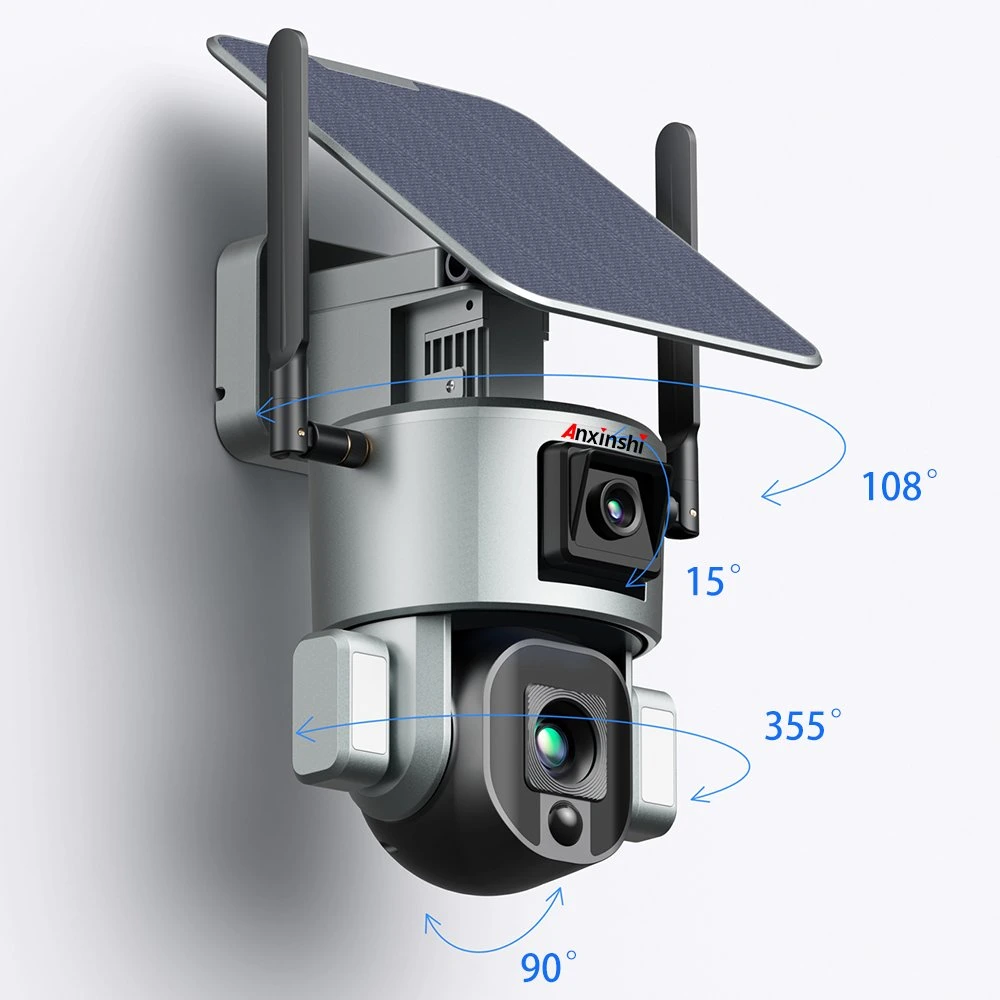 4 Million + 4 Million Dual High-Definition Sensors Camera with Bracket 3.6mm Lens Dual Lens WiFi