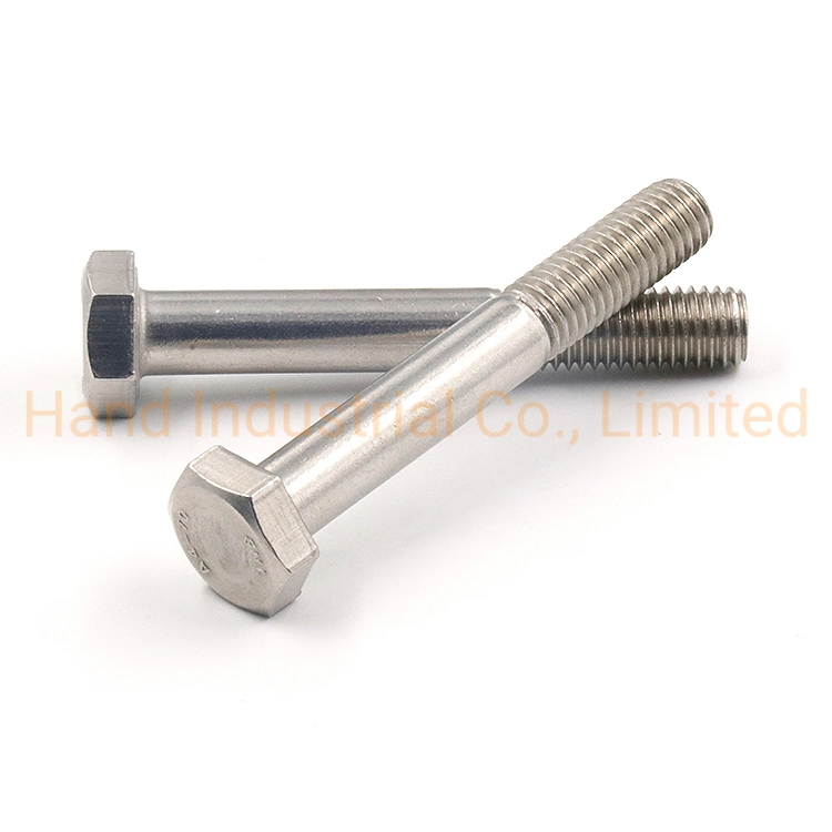 18-8 Stainless Steel Factory Supply High Precision M8 M10 M12 Full Thread Hexagon Bolts