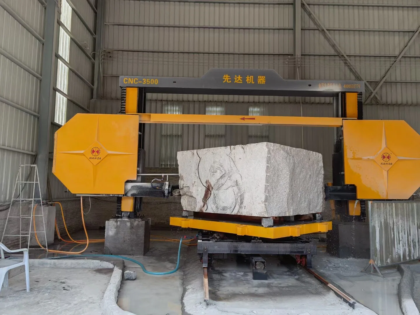 Wire Saw Cutting Machine Granite Marble Sandstone Onyx Limestone China Xianda