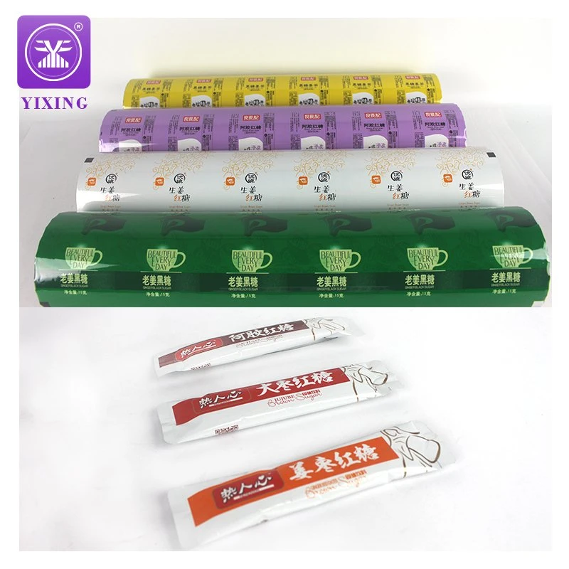 Automatic Food Grade Plastic Laminated Aluminum Foil Film for Candy Chocolate Packaging