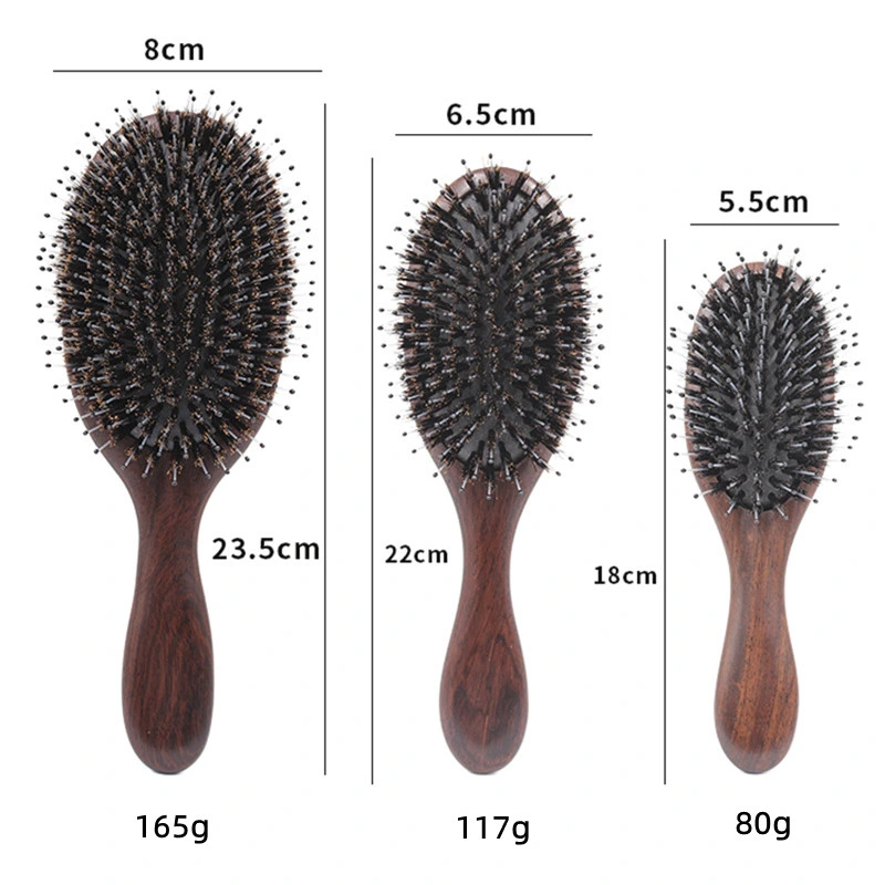 Wholesale/Supplier Ebony China Pig Bristle Massage Hair Tool Hair Brush Comb