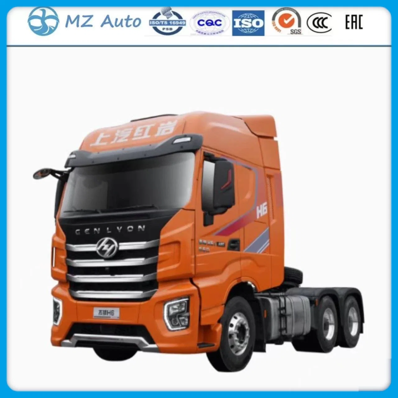 Made in China Sai*C Group 560HP Cummins Z*F Transmission H6e Genlvon Hongyan 6X4 Euro6 Head Tractor Trailer Truck Used Heavy Duty Trucks Good Price