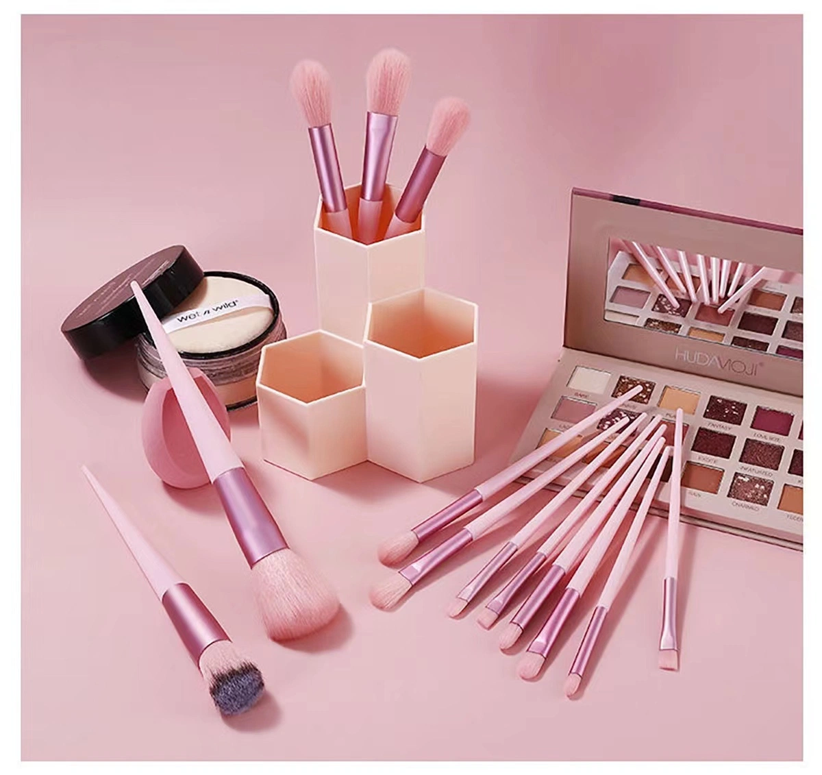 13PCS High Gloss Powder Makeup Brushes Set with Bag Sample Dedicated