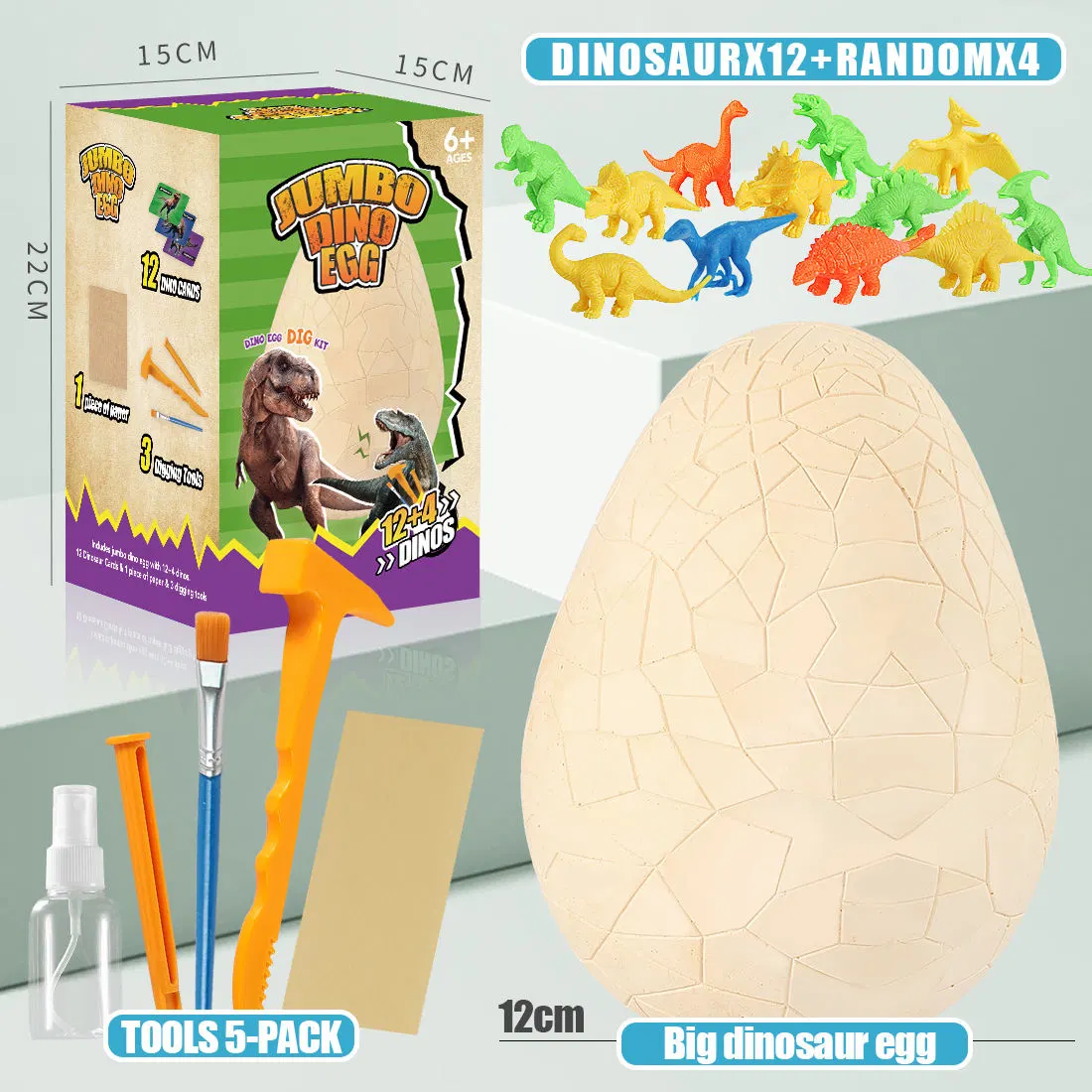 Kids Dinosaur Toys Easter Science Stem Toys Excavation Kit Dino Egg Dig Kit Dinosaur Eggs Toys