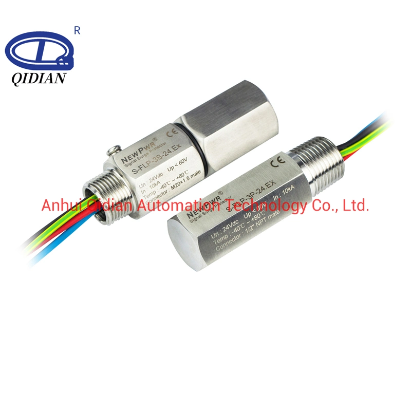 El dispositivo de protección de sobrevoltaje pararrayos en Serie/Paralelo instalado en el campo SPD Unitsm20*1.5 1/2-14TNP Rosca G1/2 Protector de la señal de la señal del dispositivo protector de sobretensión