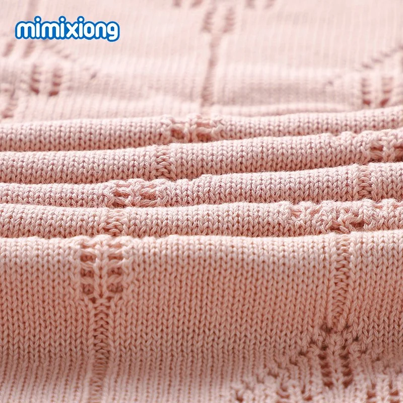 Mimixiong Home Pattern Baby Knitted Throw Blanket Travel and Hospital Blanket