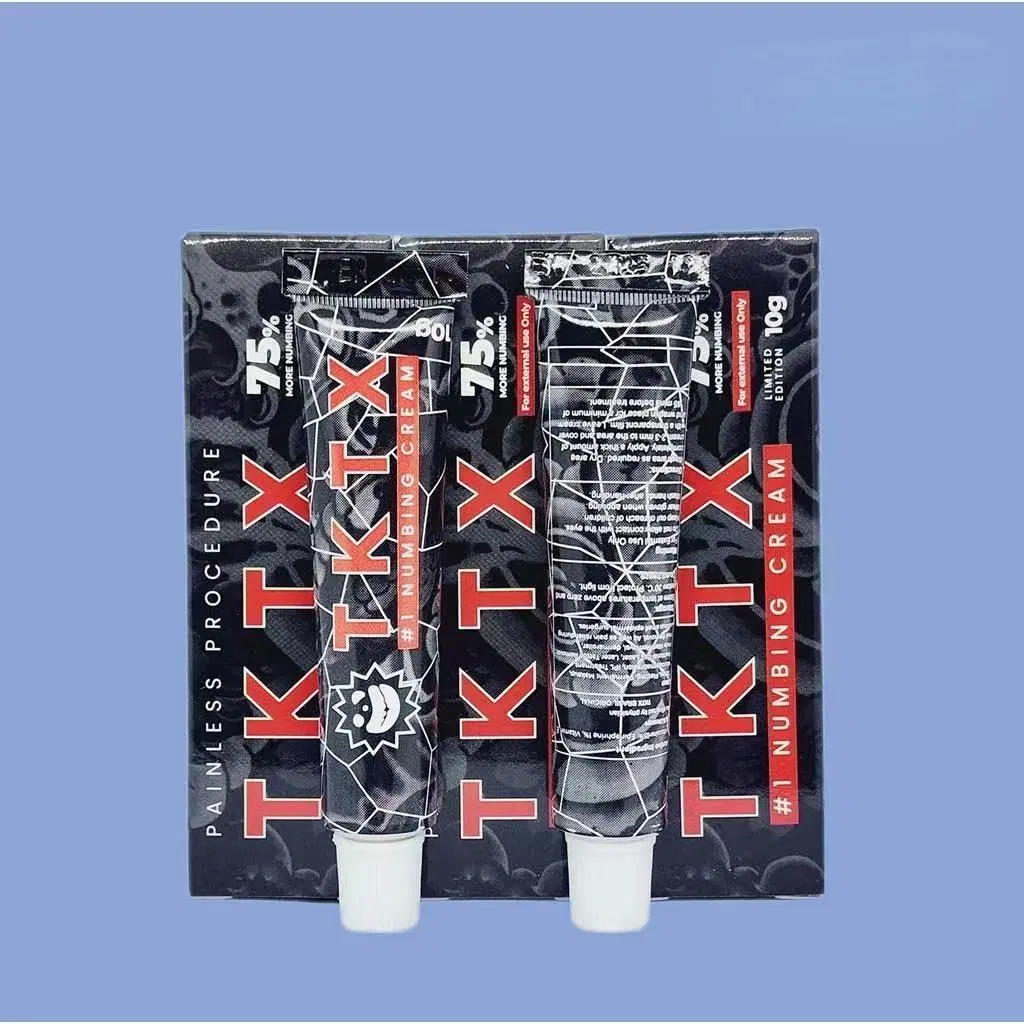 Wholesale Numbing Cream Black Tktx 75% plus forte Lidocaïne Tattoo Numb Cream for laser Hair Removal, Wasxing, permanent Cosmetics maquillage