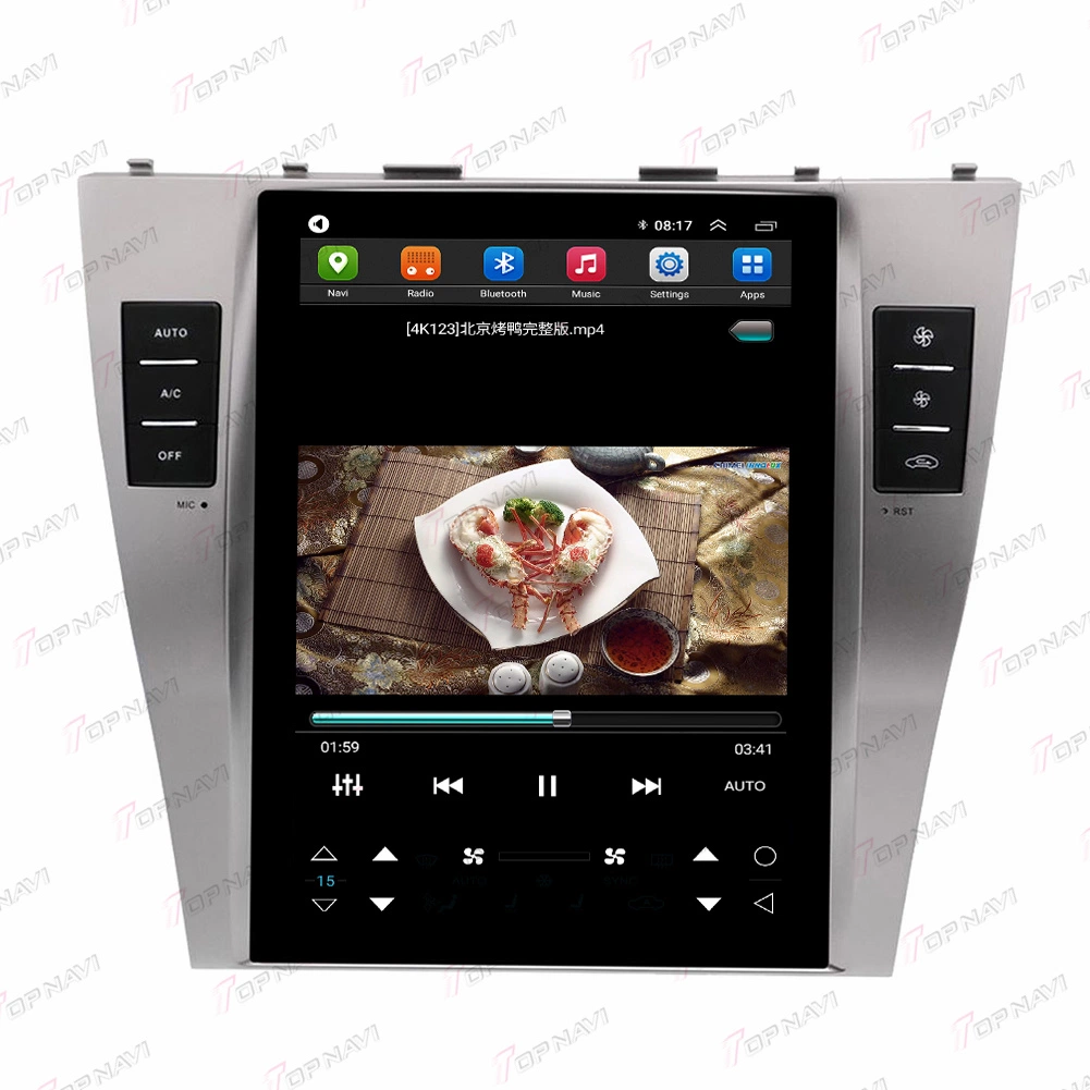 Topnavi Android Multimedia Player Autoradio für Camry 2008 2009 2010 2011 4GB RAM 64GB Flash großer Bildschirm im Auto DVD-Player