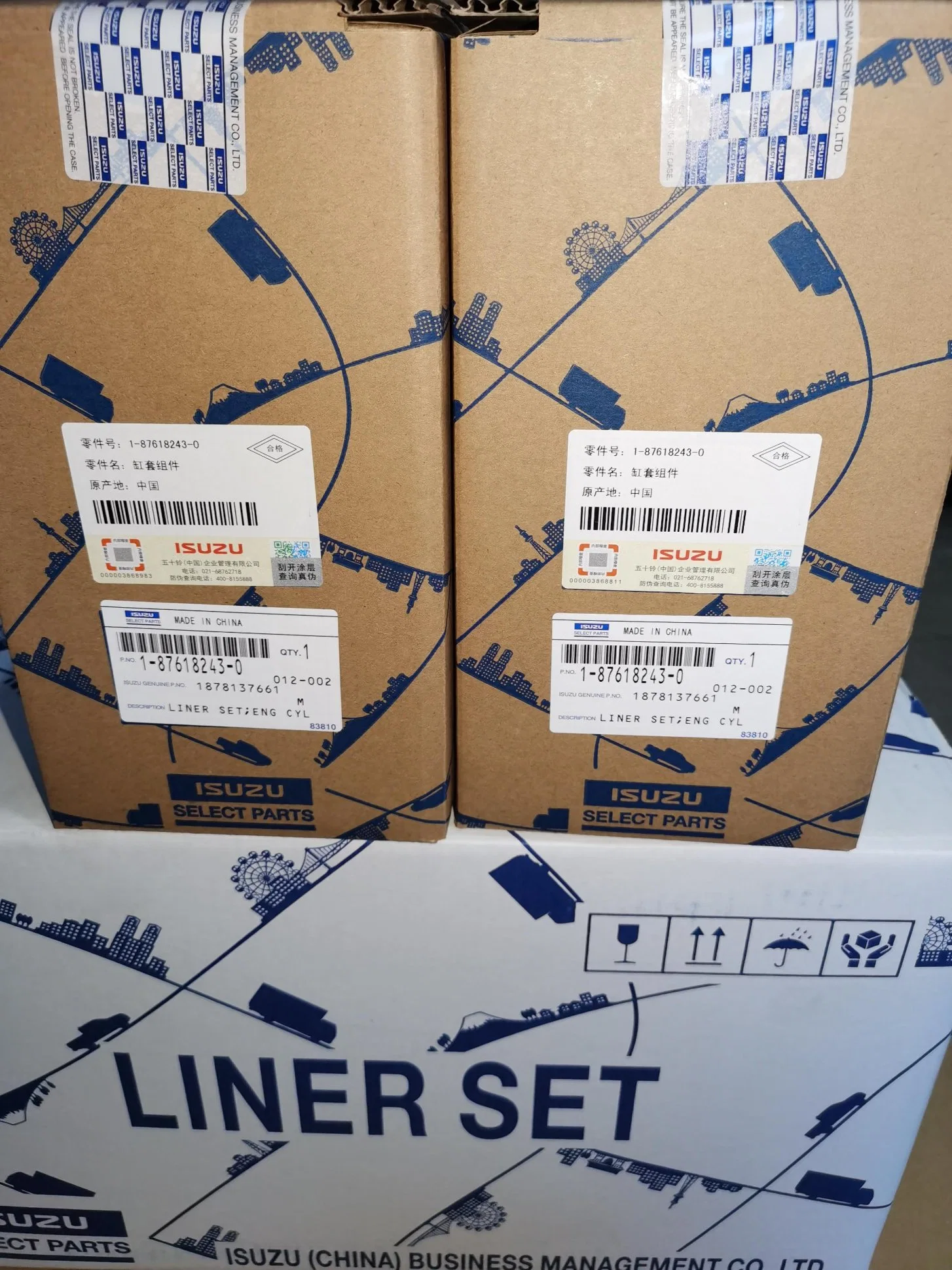 ISP Select Parts Diesel Engine Parts 6HK1/4HK1 1X Common Rail Liner Kit Liner Set Zx200-3, Zx330-3, 1876182430, 1878137671