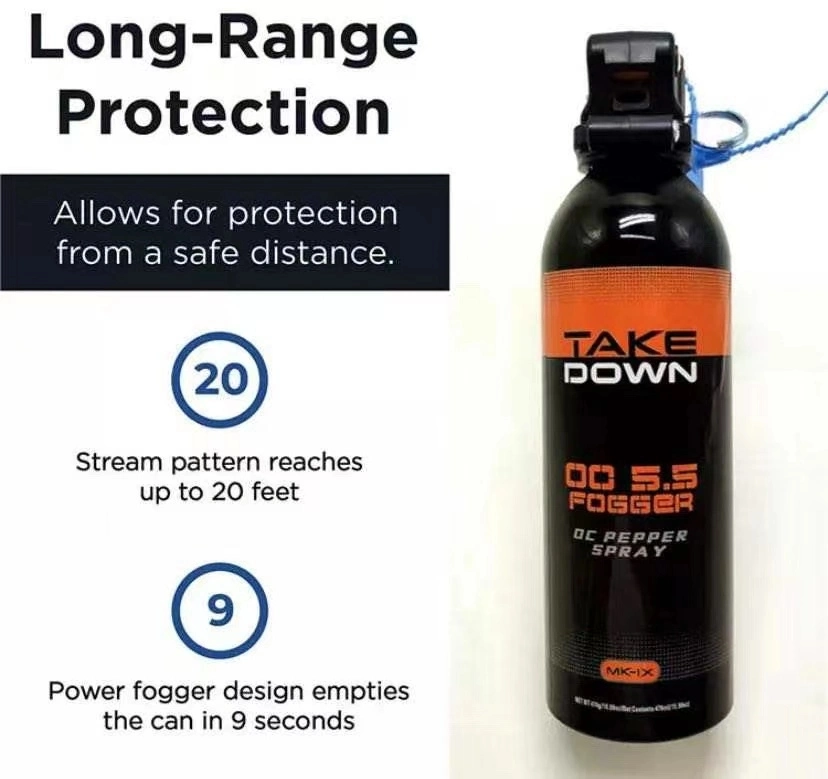 Police-Standard 470 Ml Large Bear Self Denfense Pepper Spray for Home Security