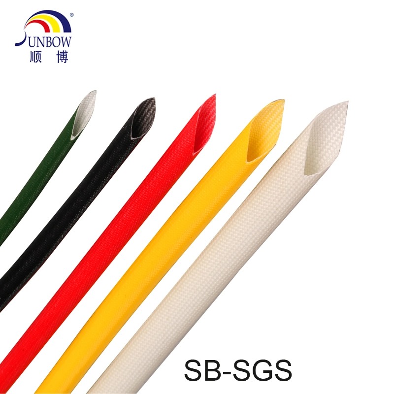Sunbow 2.5kv 6.0mm Electric Wire Heat Resistant Insulation Silicone Fiberglass Sleeve