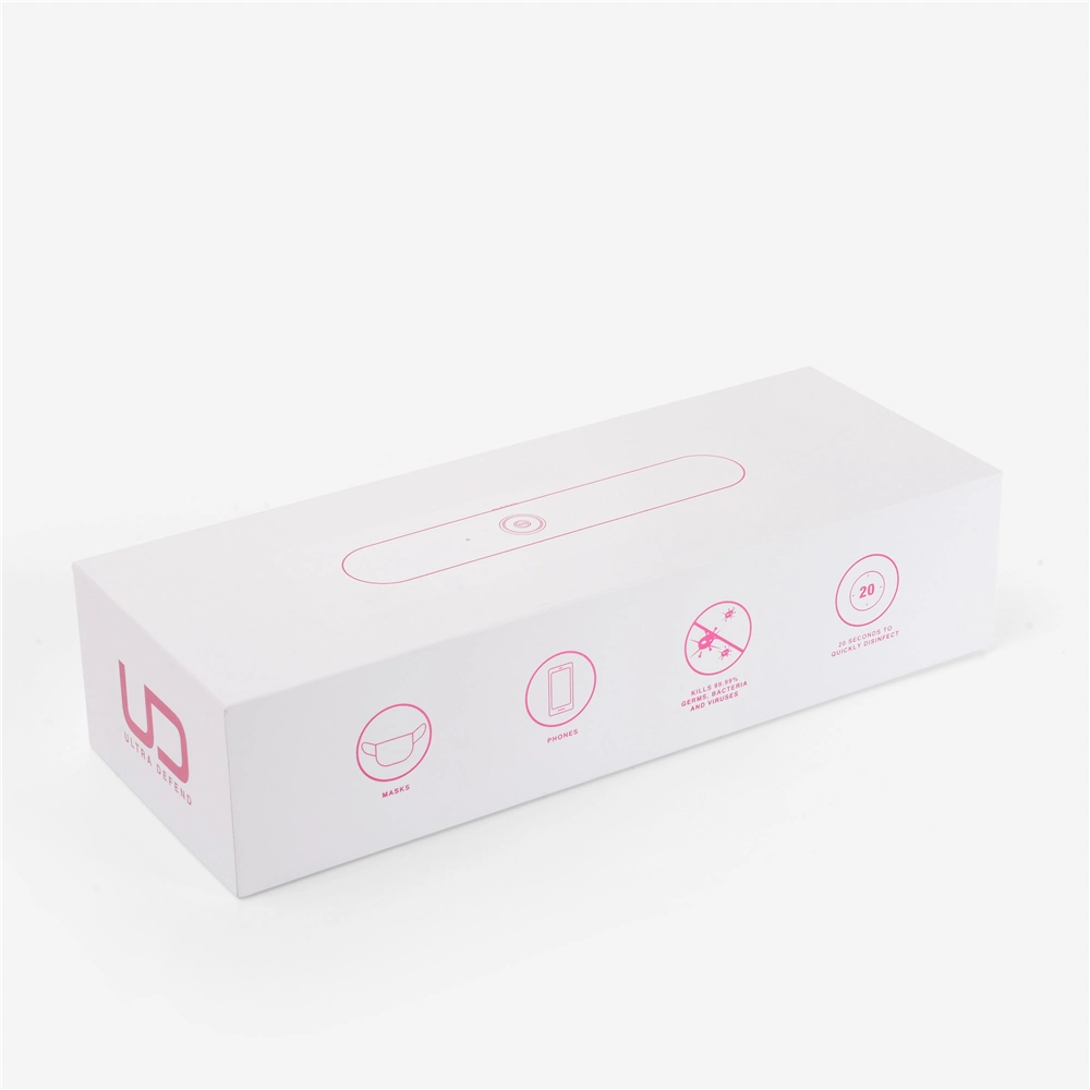 Rose Gold Custom Beauty Equipment Products Printed Logo Cardboard EVA Inside Paper Packaging Gift Box Luxury with Lid