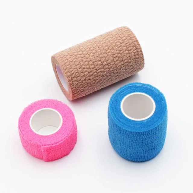 Cohesive Bandage Self-Adhesive Elastic Bandage Non Woven Material and 100% Cotton Material All Available