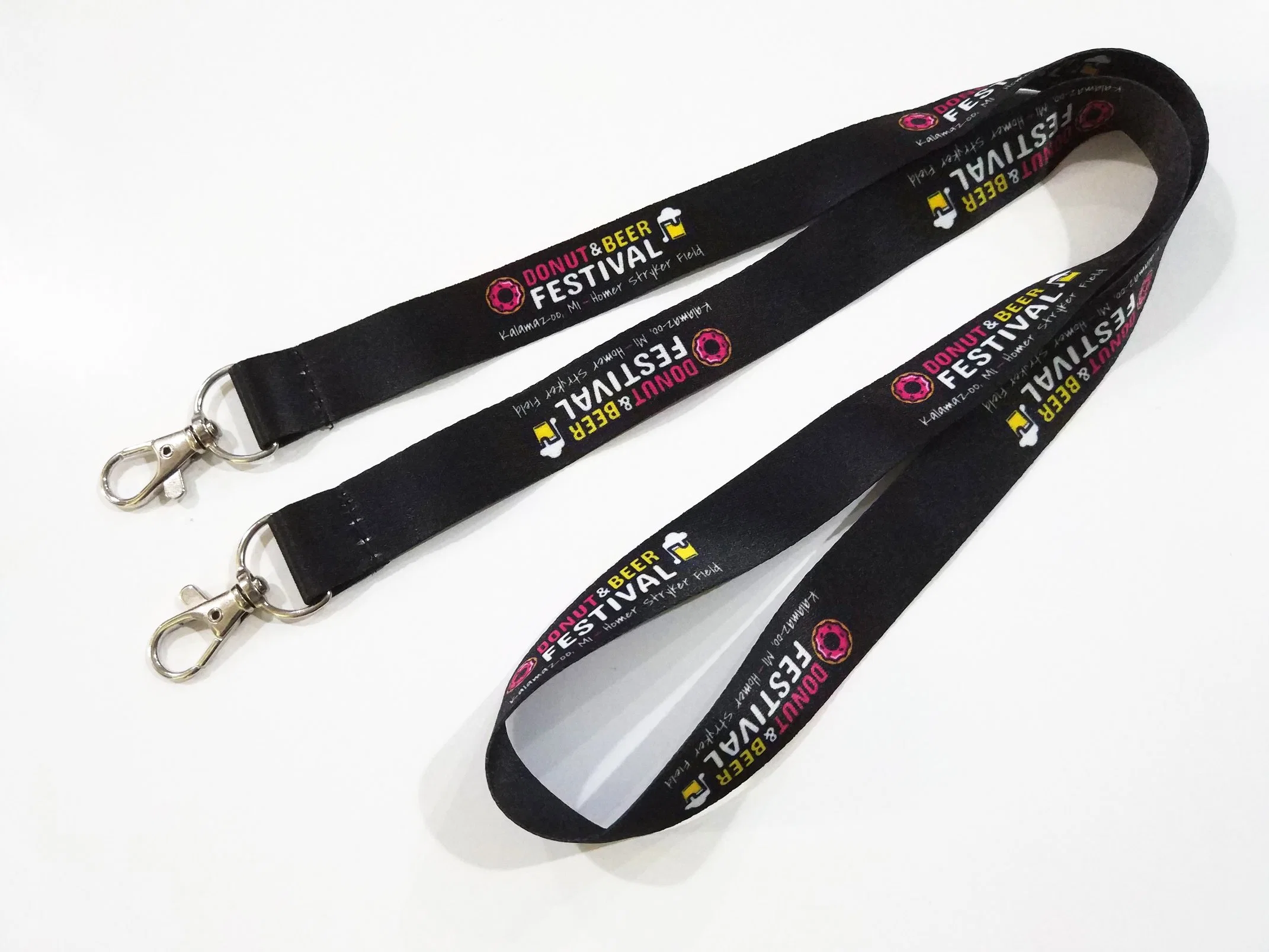 No Minimum Order Cheap Custom Polyester Sublimation Printed Logo Colorful Lanyard