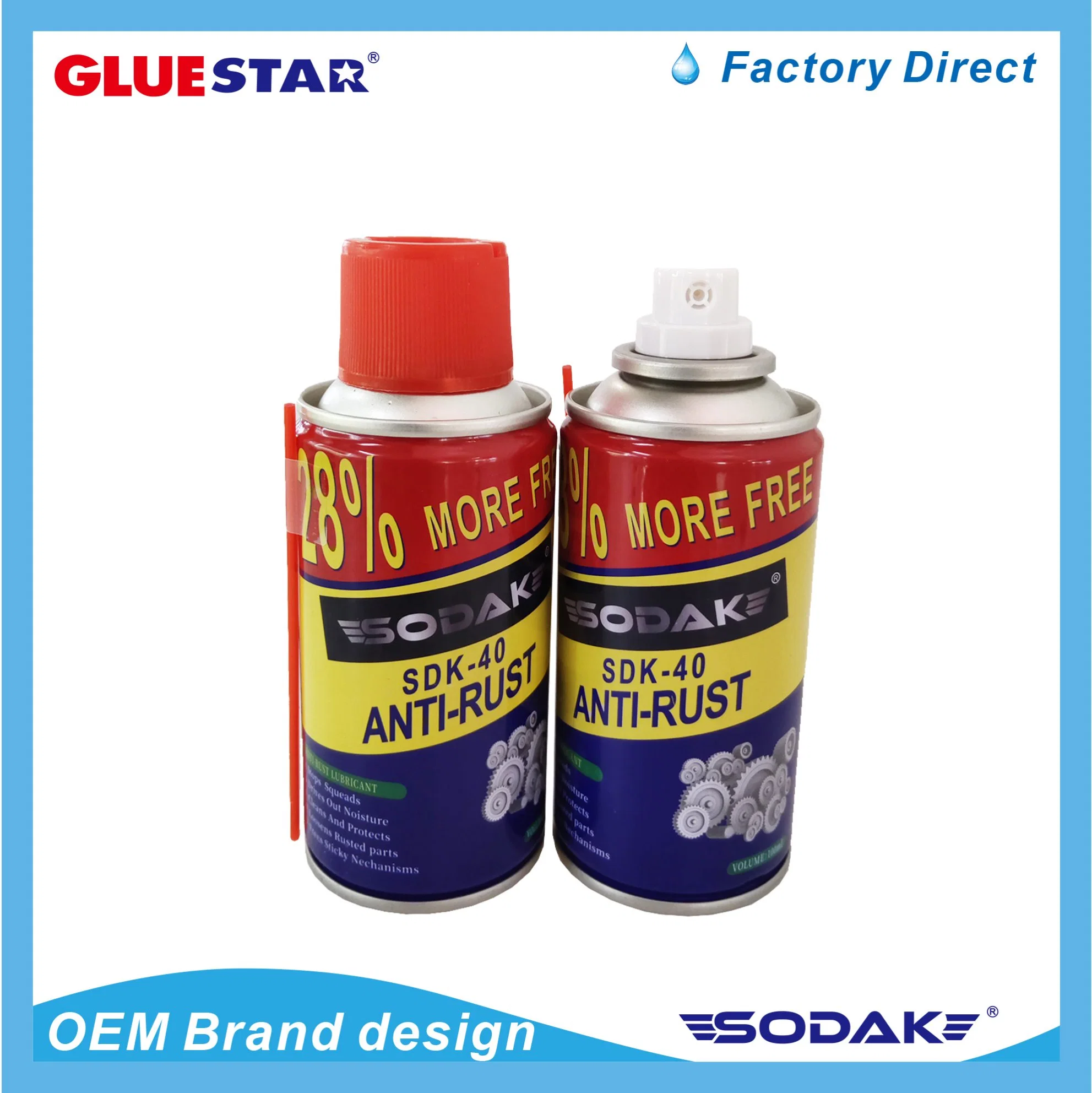 Sodak Chemical Anti-Rust Remover Spray Lubricant Silicone Lubricant Spray