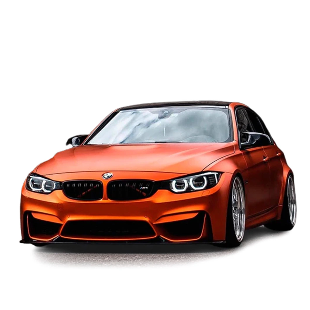 High quality/High cost performance  Super Self Adhesive Wild Orange Pet PVC Car Body Vinyl Wrap Film