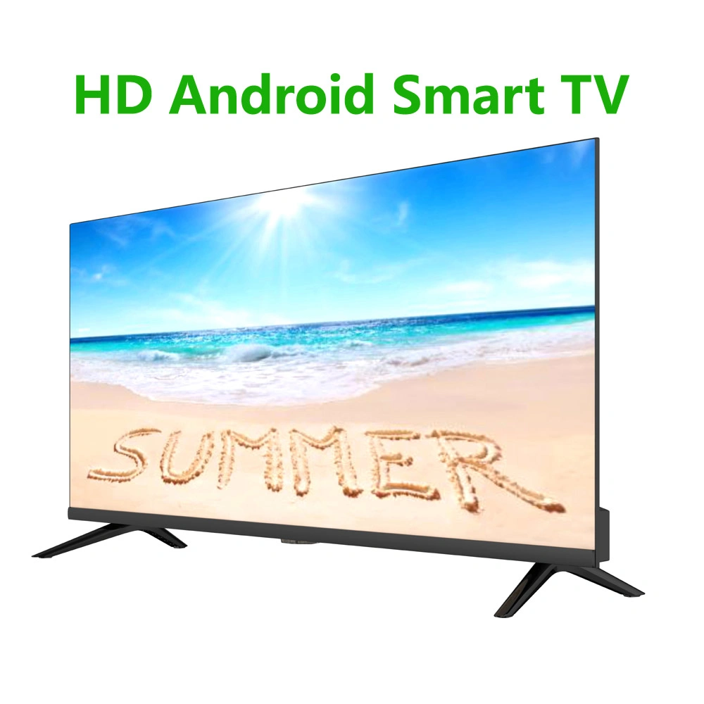 TV LED Android inteligente al por mayor Slim para el mercado global de asistencia OEM ODM Diseño personalizado LED de 32 43 pulgadas televisor inteligente Universal