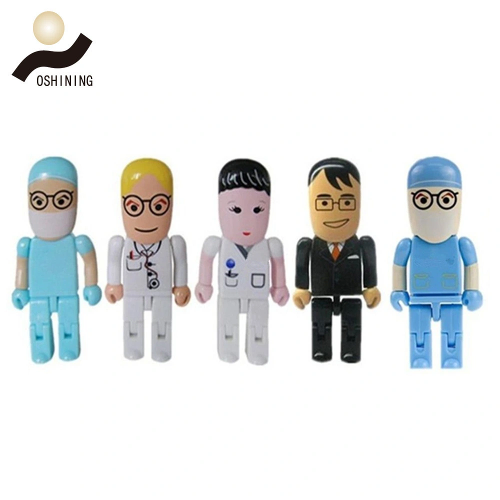 Doctor & Nurse USB Flash Drive DIY Human Shape Gift Pendrive