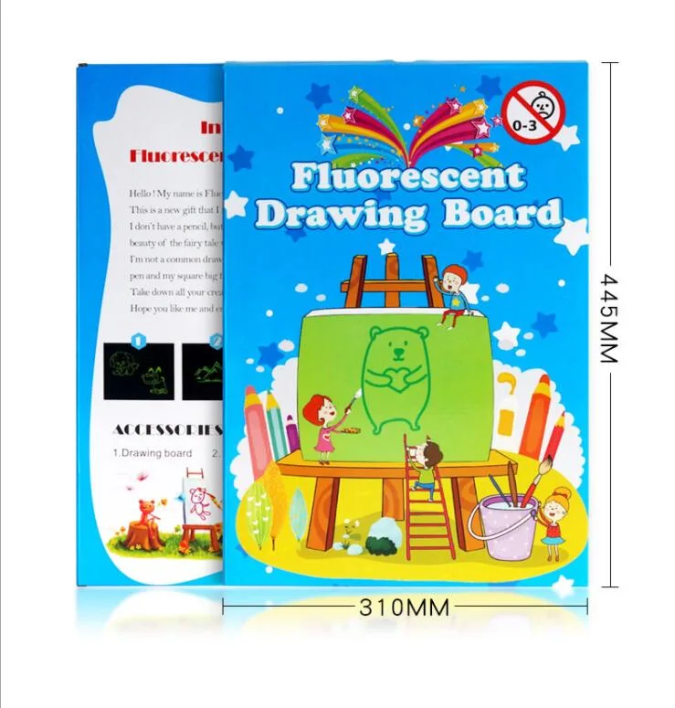 Light Drawing Fun and Developing Toy A3/A4/A5 Fluorescent Light Drawing Pad