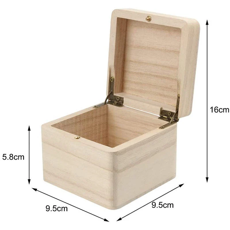 Caja de la pantalla del reloj de la tapa Paulownia Caja de regalo de madera de Paulownia Caja de relojes