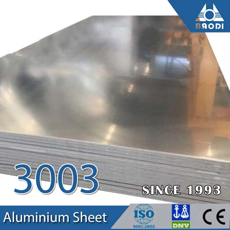 Folha simples de alumínio 4"x8" com a película PE um lado 3003 3004 3005 3105