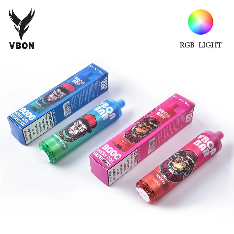 Vbon Bar RGB Light 9000 أطواق السجائر الإلكترونية الصغيرة لـ تسليم سريع من الاتحاد الأوروبي