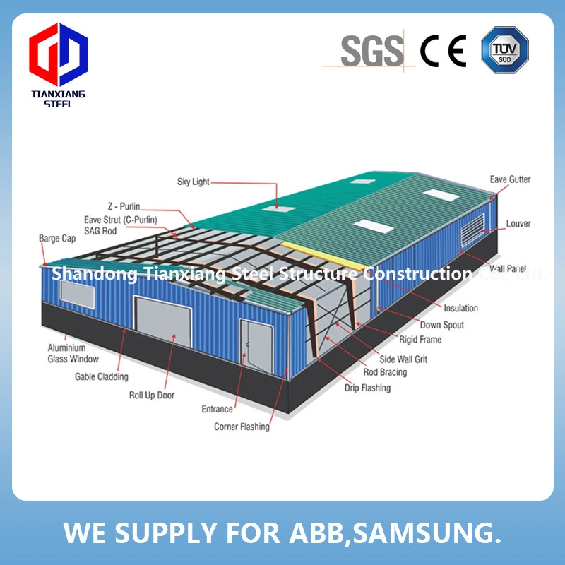 Дешевые безопасные долговечные Farming Дом/мастерская/склад Steel Structure Building