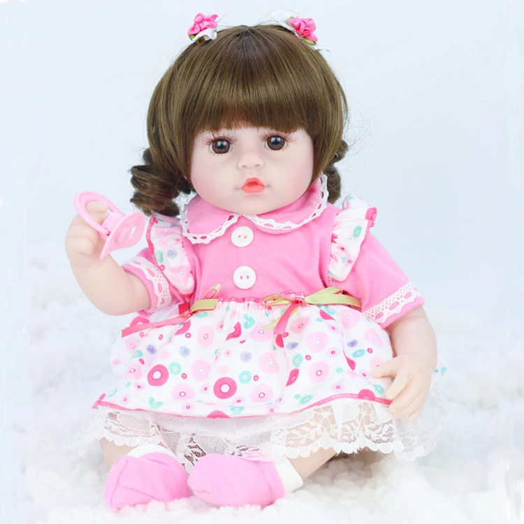 Yosi Silicone de corpo inteiro 48 cm renasce barata Bonecas Bebê Fashion vestido bebê recém-nascido Boneca Brinquedos Doll DIY Playmate Kids Birthday Dom