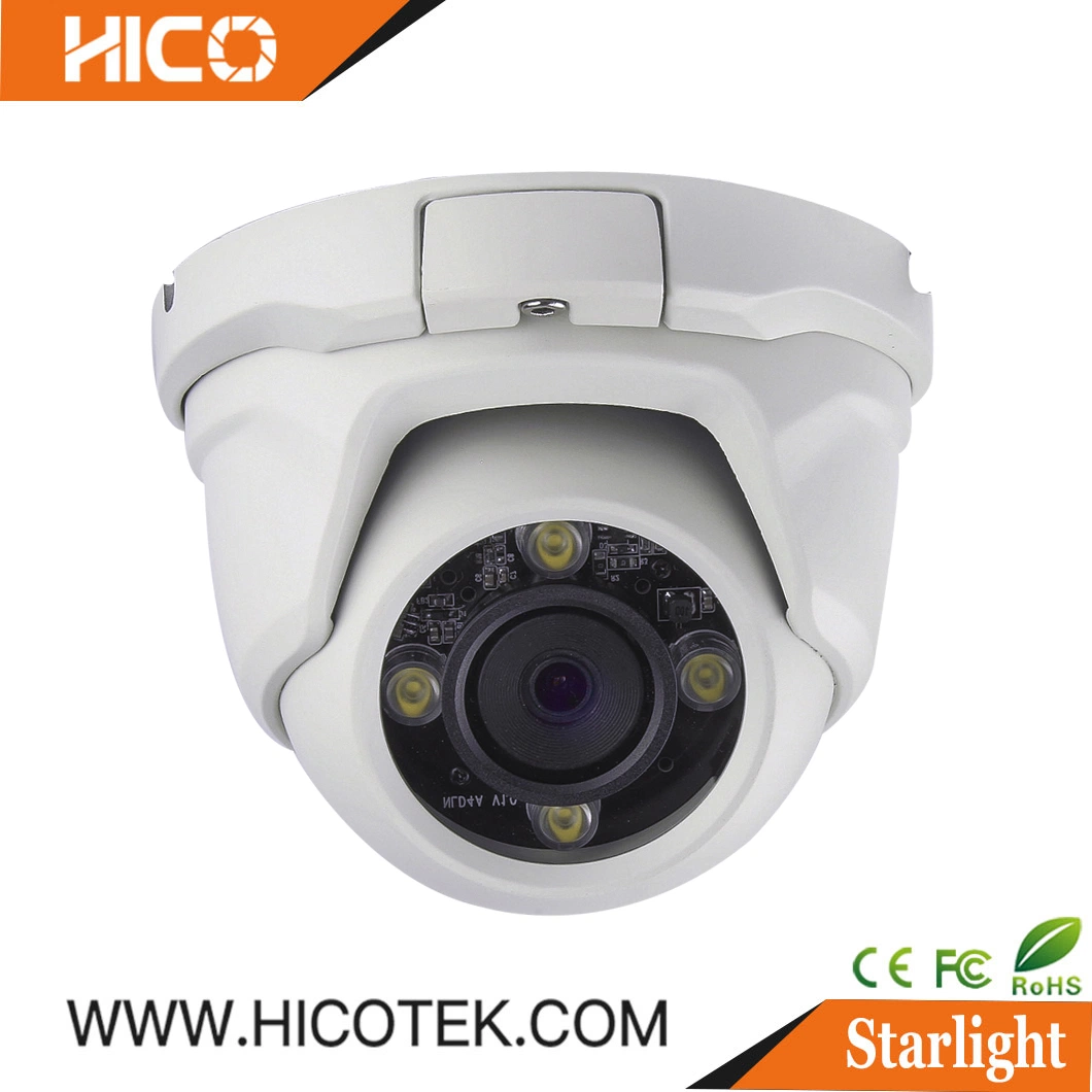 2MP Long IR Waterproof Dome Smart Warm White Light Full Color IP Ahd CCTV Camera with Varifocal Lens