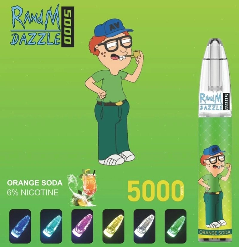 2022 El Buen Gusto Envío rápido Fumot Randm Dazzle 5000 inhalaciones de 6% de sal de la nicotina Vape desechables