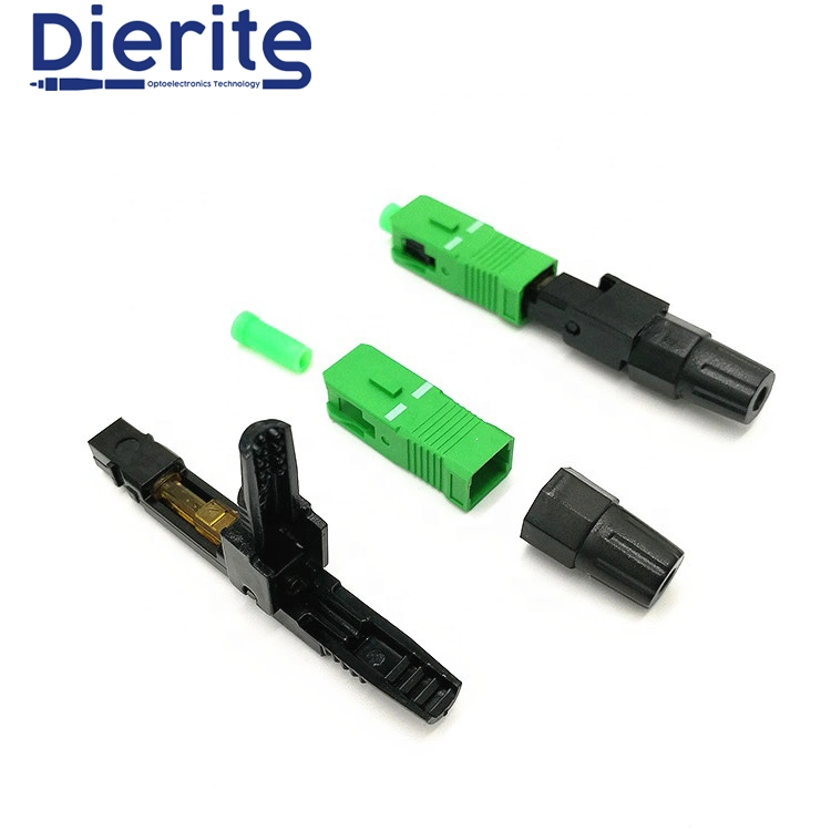 Sc APC Singlemode Pre-Polished Ferrule Field Assembly FTTH Fiber Optic Fast Connector Equipment for Fiber Optic Sensors