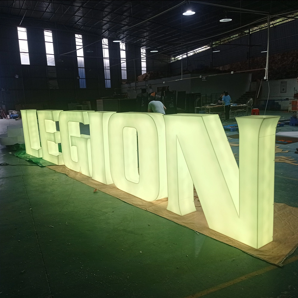 New Fashion RGB Color Changing 3D Signage Acrylic Letter LED Signs for Exhibition