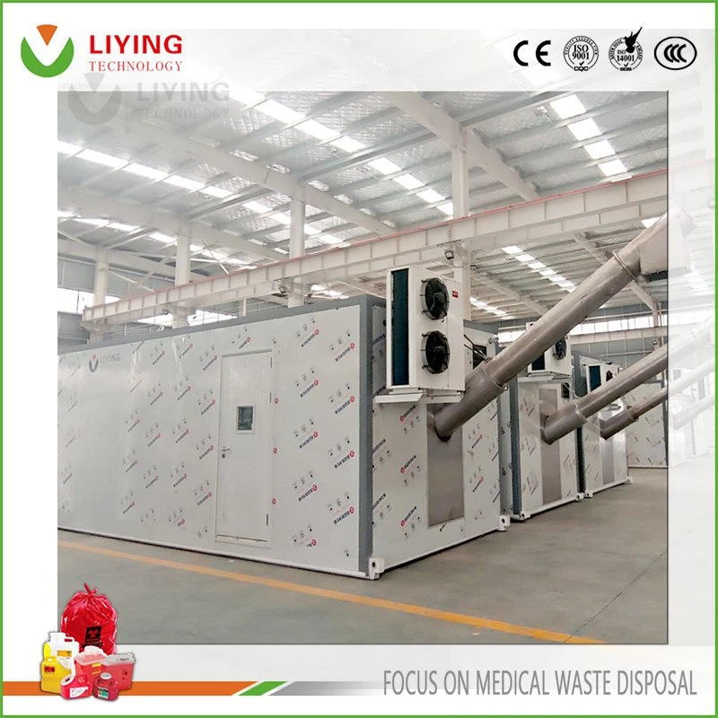 Eco-Friendly Hazardous Waste Management System Microwave Sterilization Machine Biomedical Waste Shredder