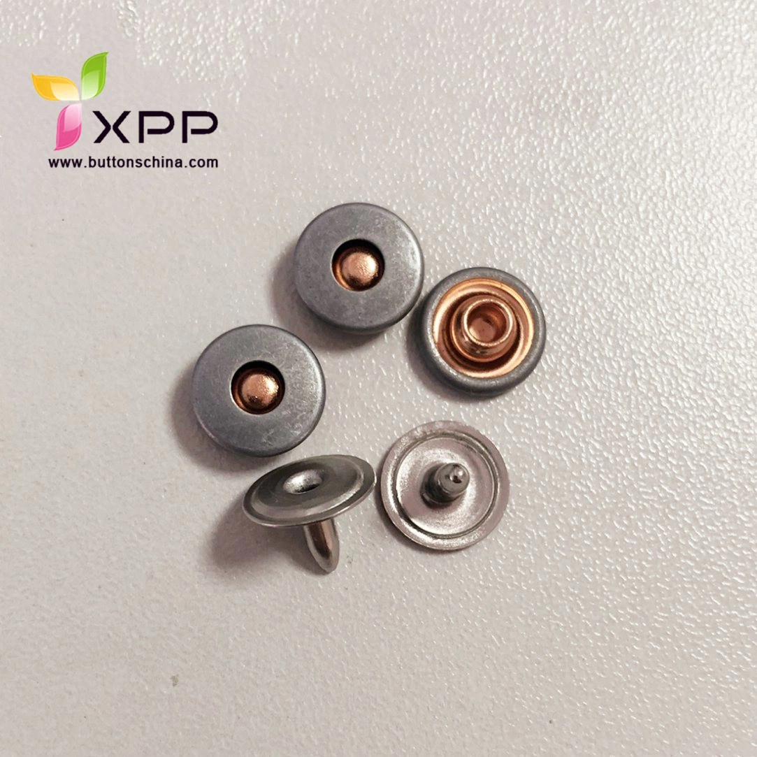 Sample Customization 9mm Brass Metal 2 Parts Rivet with Aluminum Pin