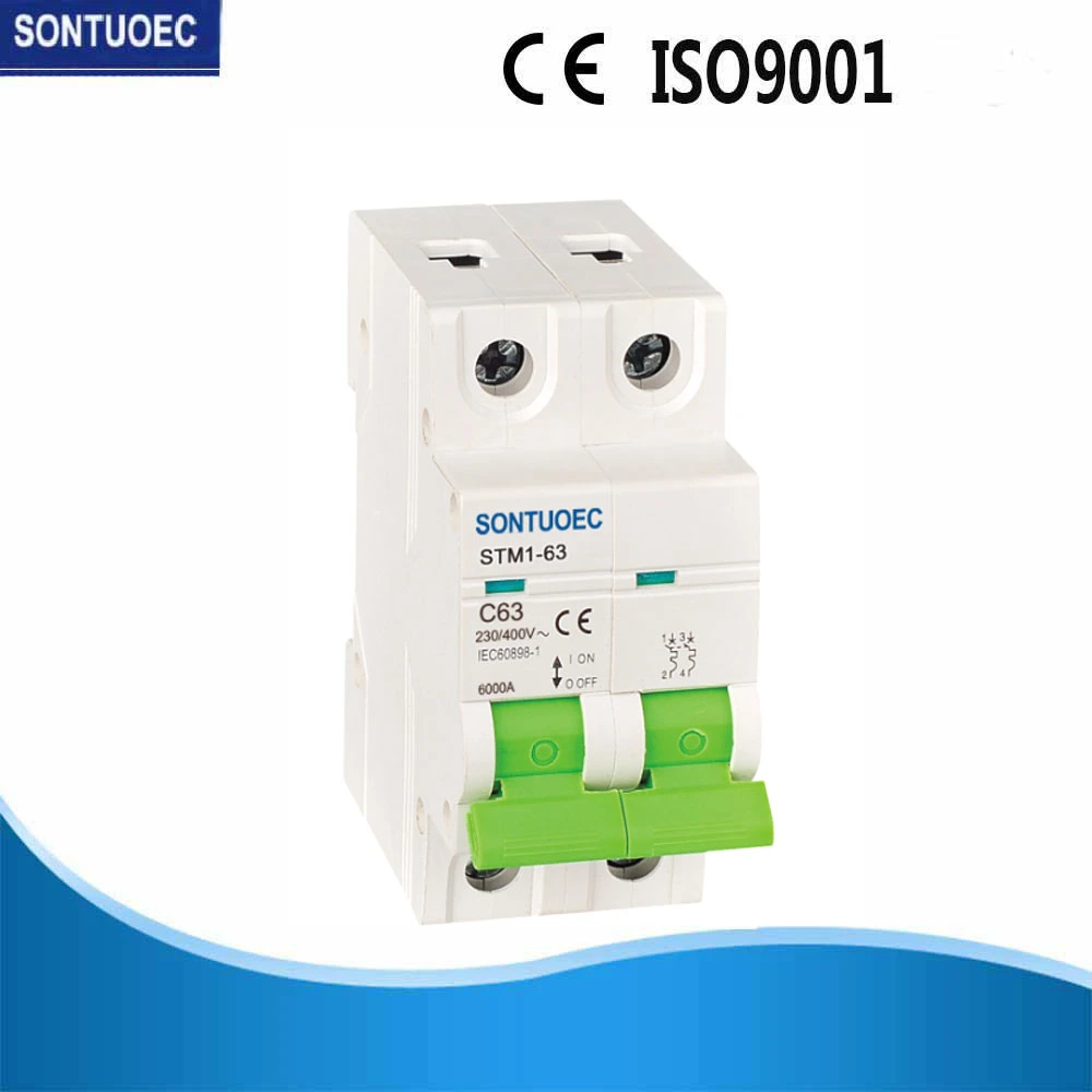 Single Pole Smart MCB Circuit Breaker Stm1-63 1p 32A High Breaking Capacity