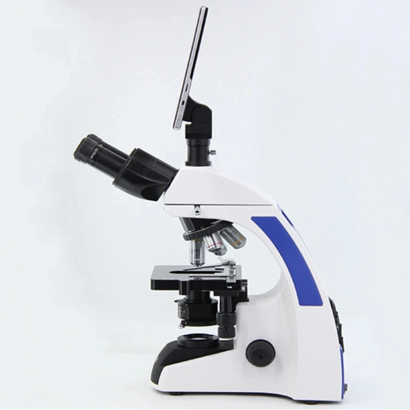 Student Medical Lab Optical Biochemical Microscope with LCD Digital Display