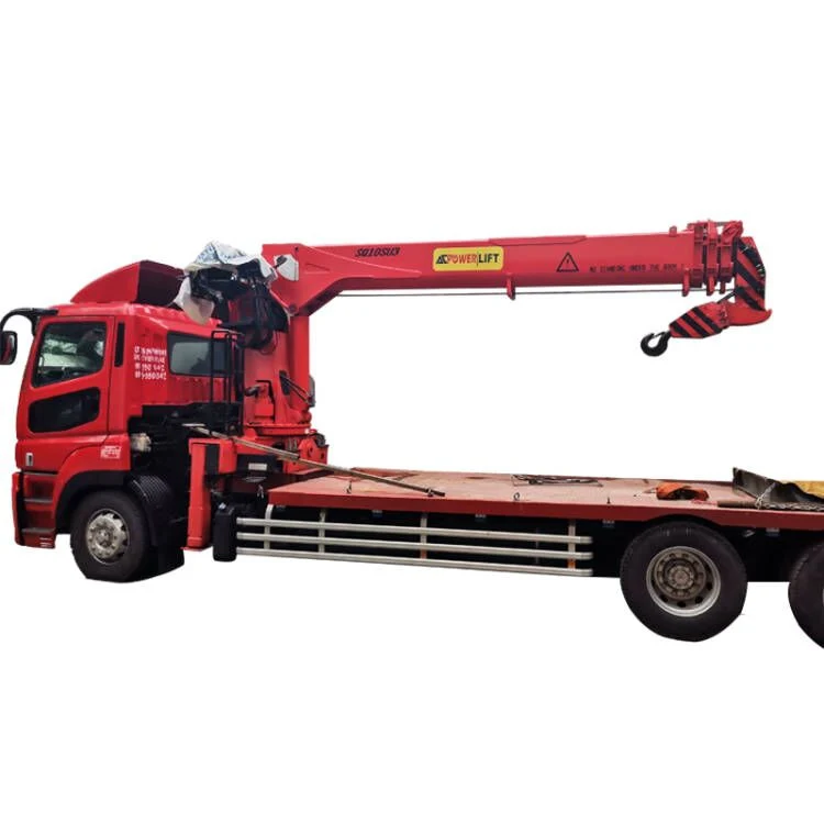 China Boblift Hydraulic Telescopic Boom Truck-Mounted Crane Lifting Capacity 10t