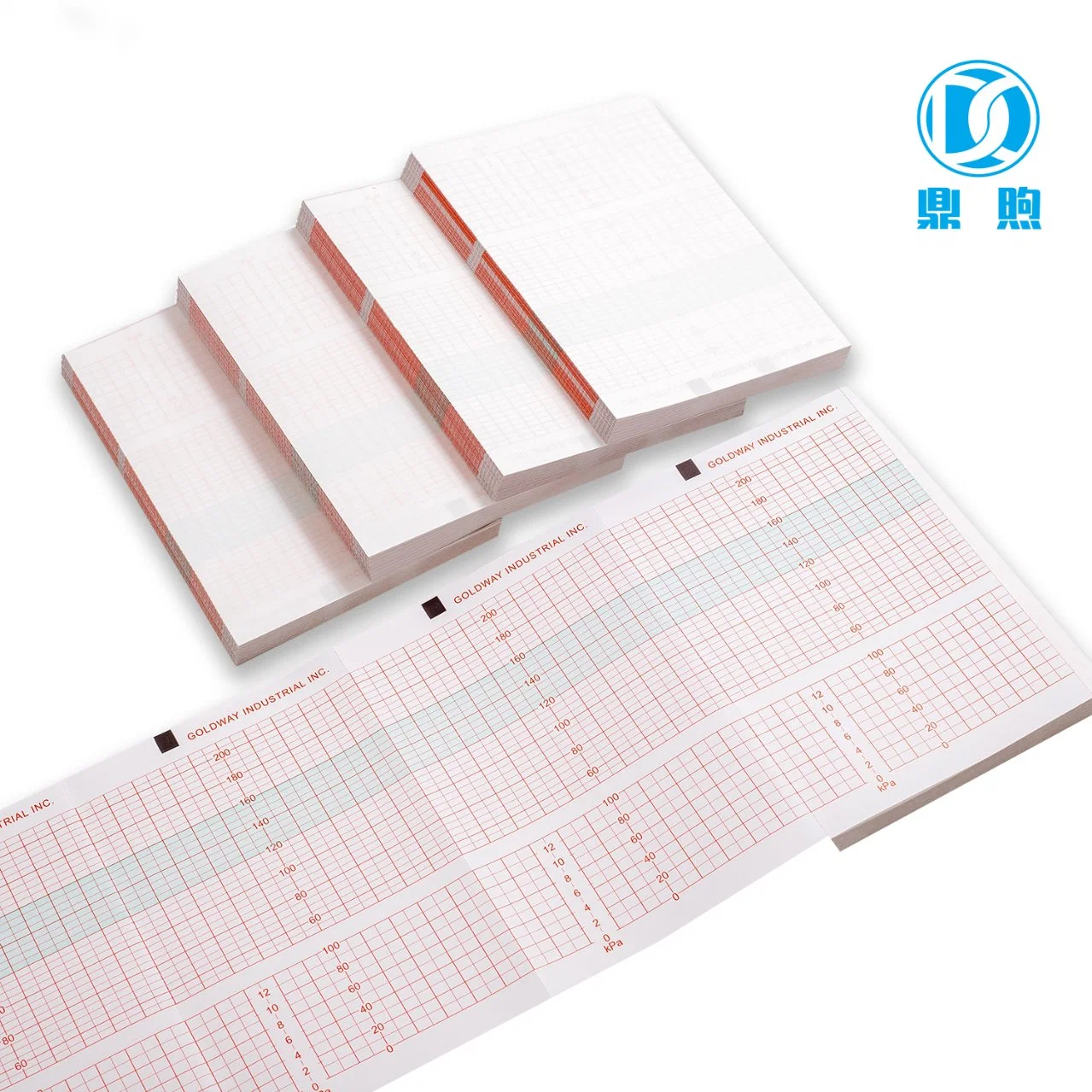 150*100-150p Medical Recording Paper Ctg Paper for Jinkewei Double Row